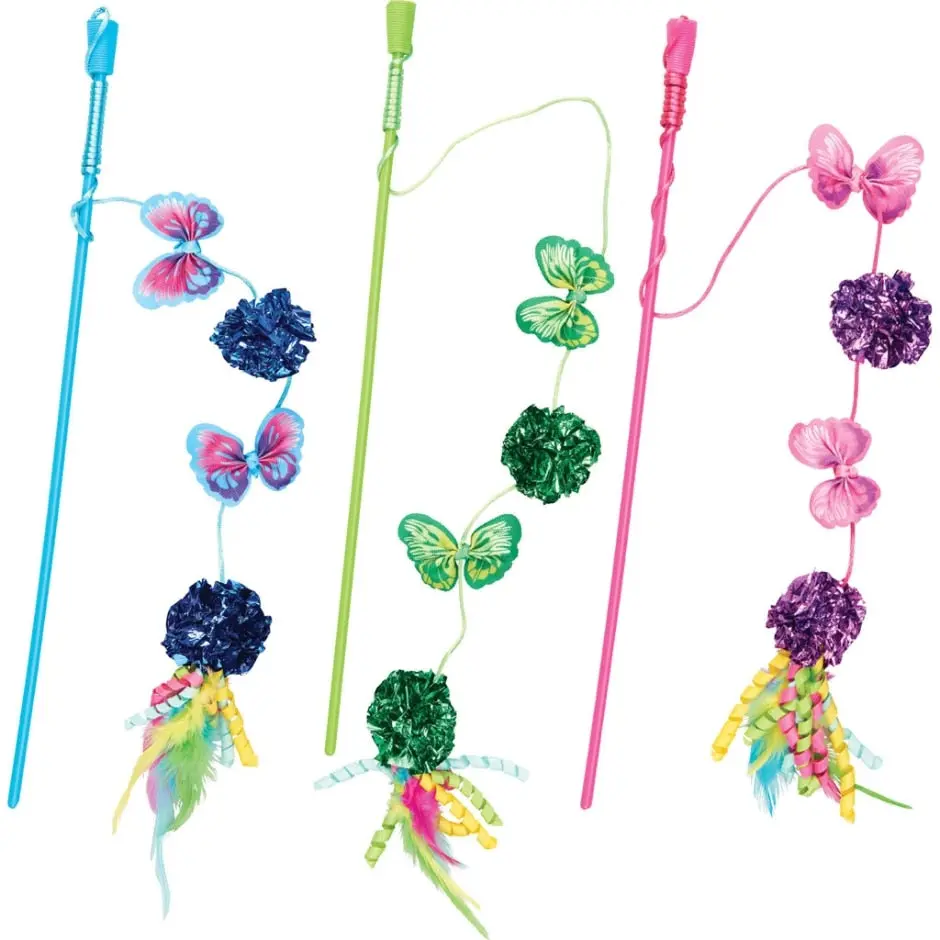 Spot Butterfly Mylar Wand 1