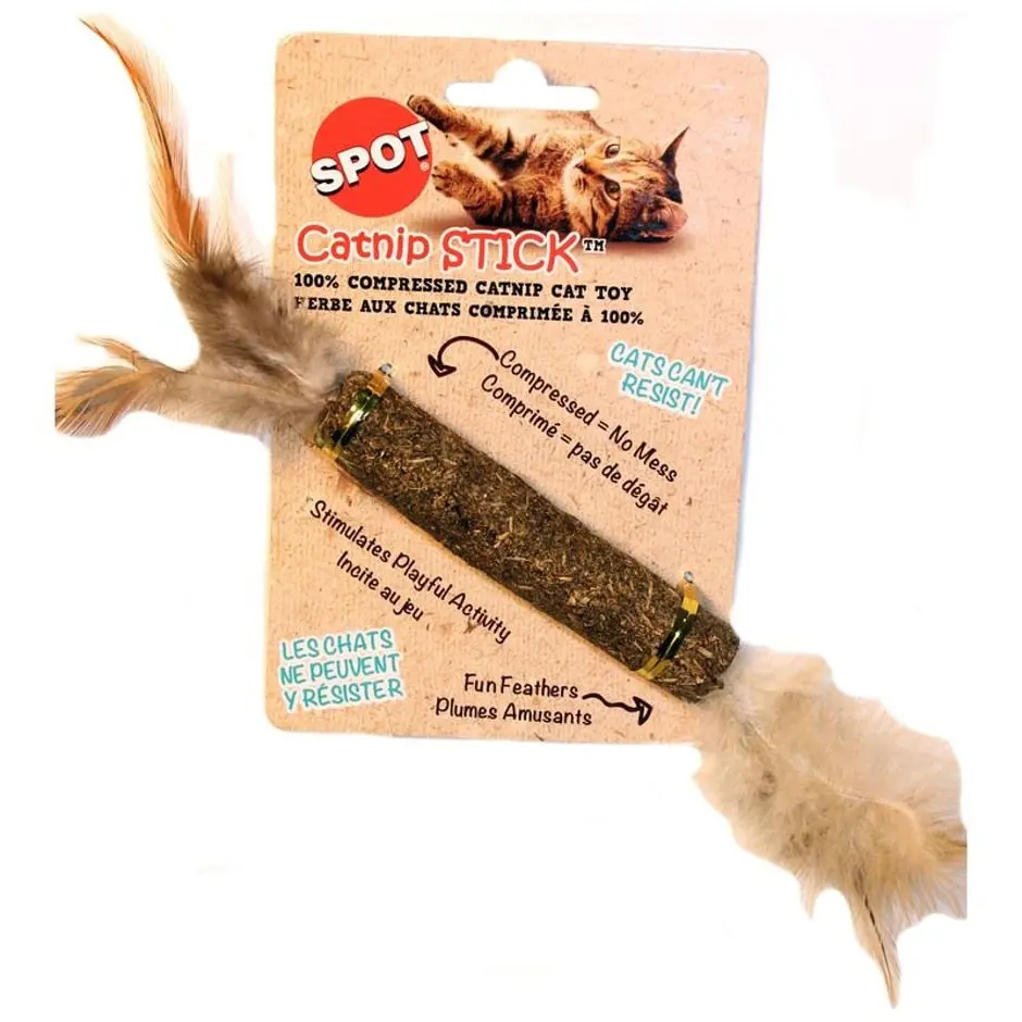 Spot Catnip Stick W/Feathers 1