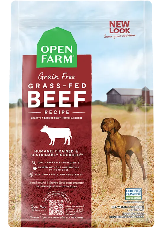 Open Farm Grass-Fed Beef Dry Dog Food 1