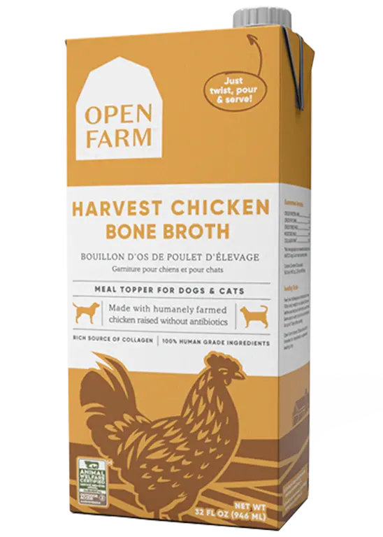 Open Farm Harvest Chicken Bone Broth 1