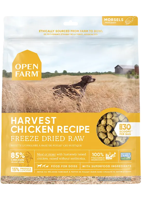 Open Farm Harvest Chicken Freeze Dried Raw Dog Food 1