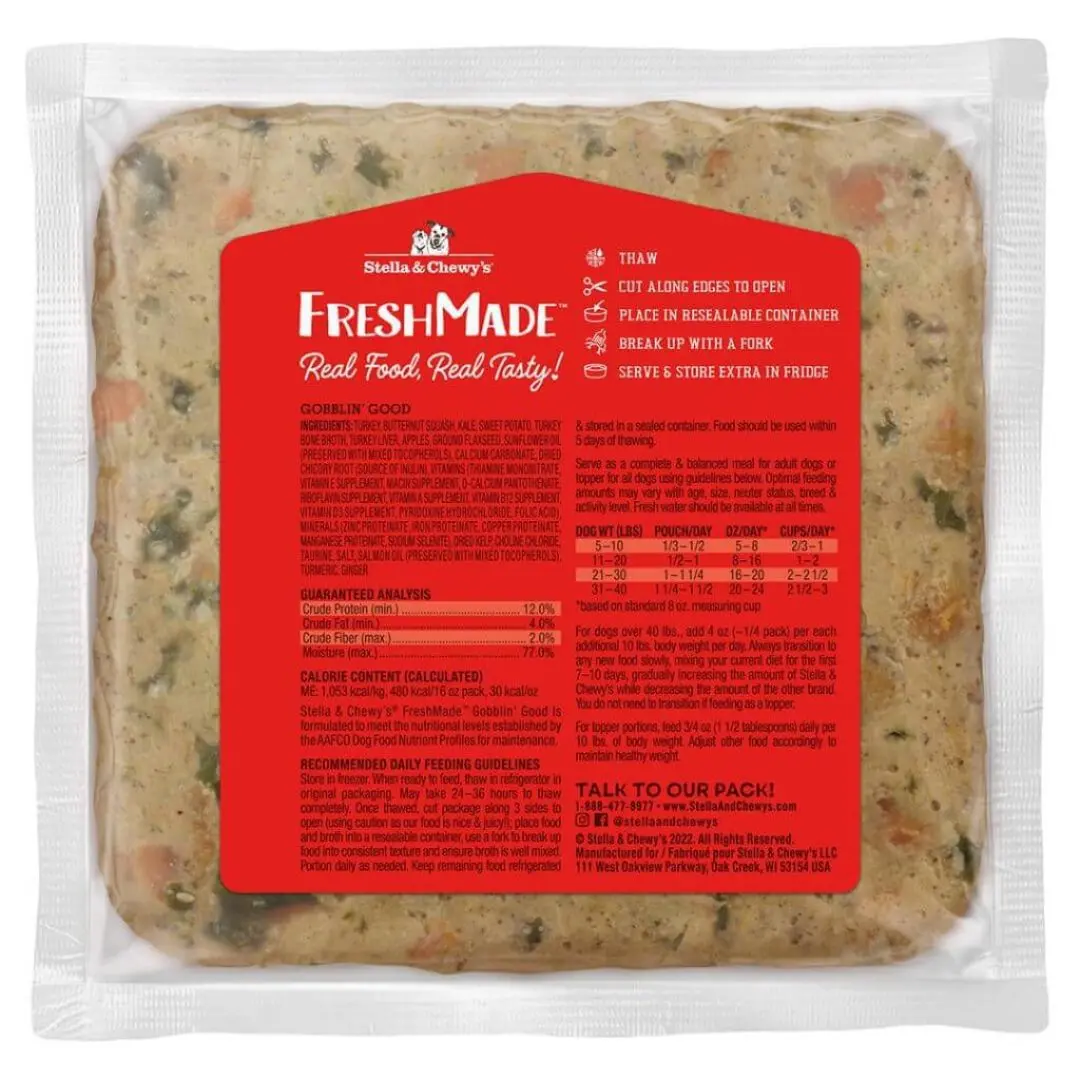 Stella & Chewy's Freshmade Gobblin' Good Gently Cooked Dog Food 2