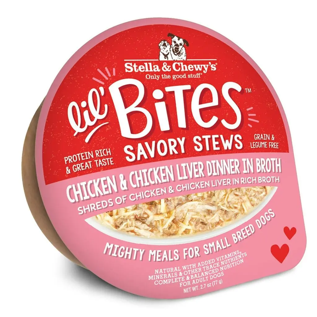 Stella & Chewy's Lil' Bites Savory Stews Chicken & Chicken Liver Dinner In Broth 1