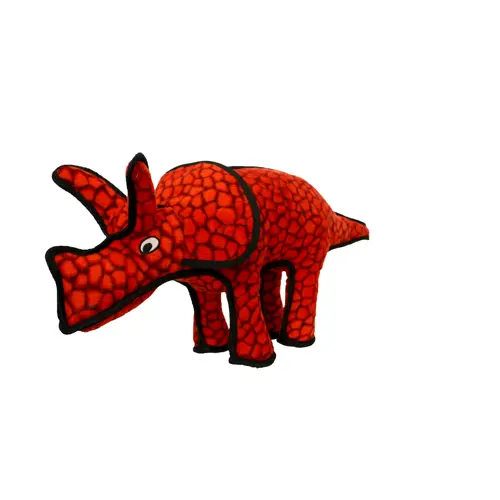 Tuffy Dinosaur Series Dog Toy Triceratops 1