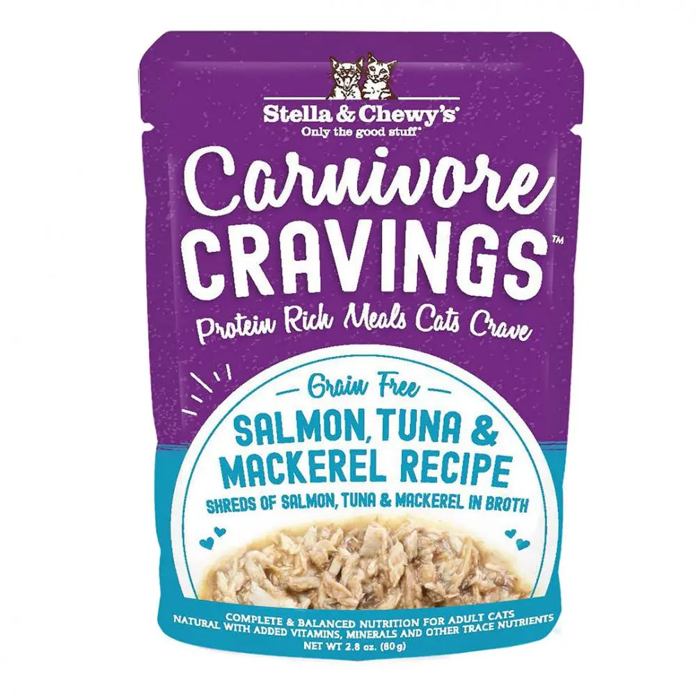 Stella & Chewy's Carnivore Cravings Salmon, Tuna & Mackerel Recipe Wet Cat Food 1