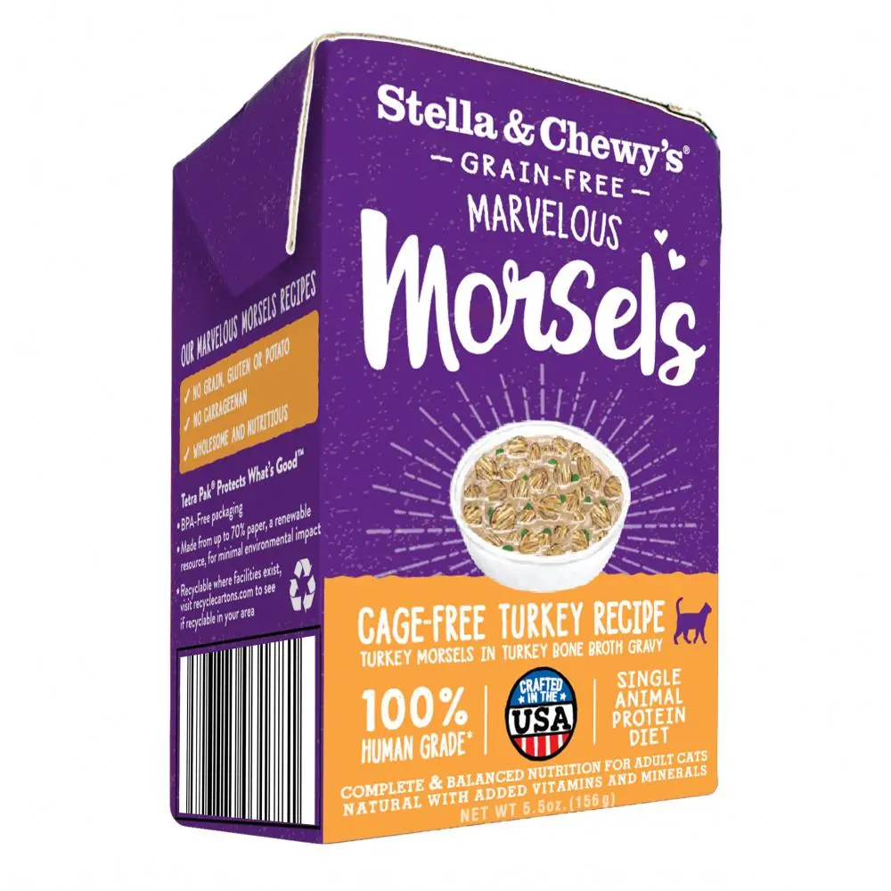 Stella & Chewy's Marvelous Morsels Cage Free Turkey Recipe Wet Cat Food 1