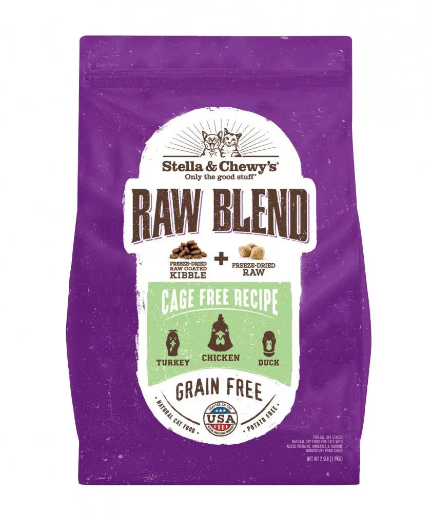 Stella & Chewy's Cat Kibble-Raw Blend Cage Free Poultry Recipe 1