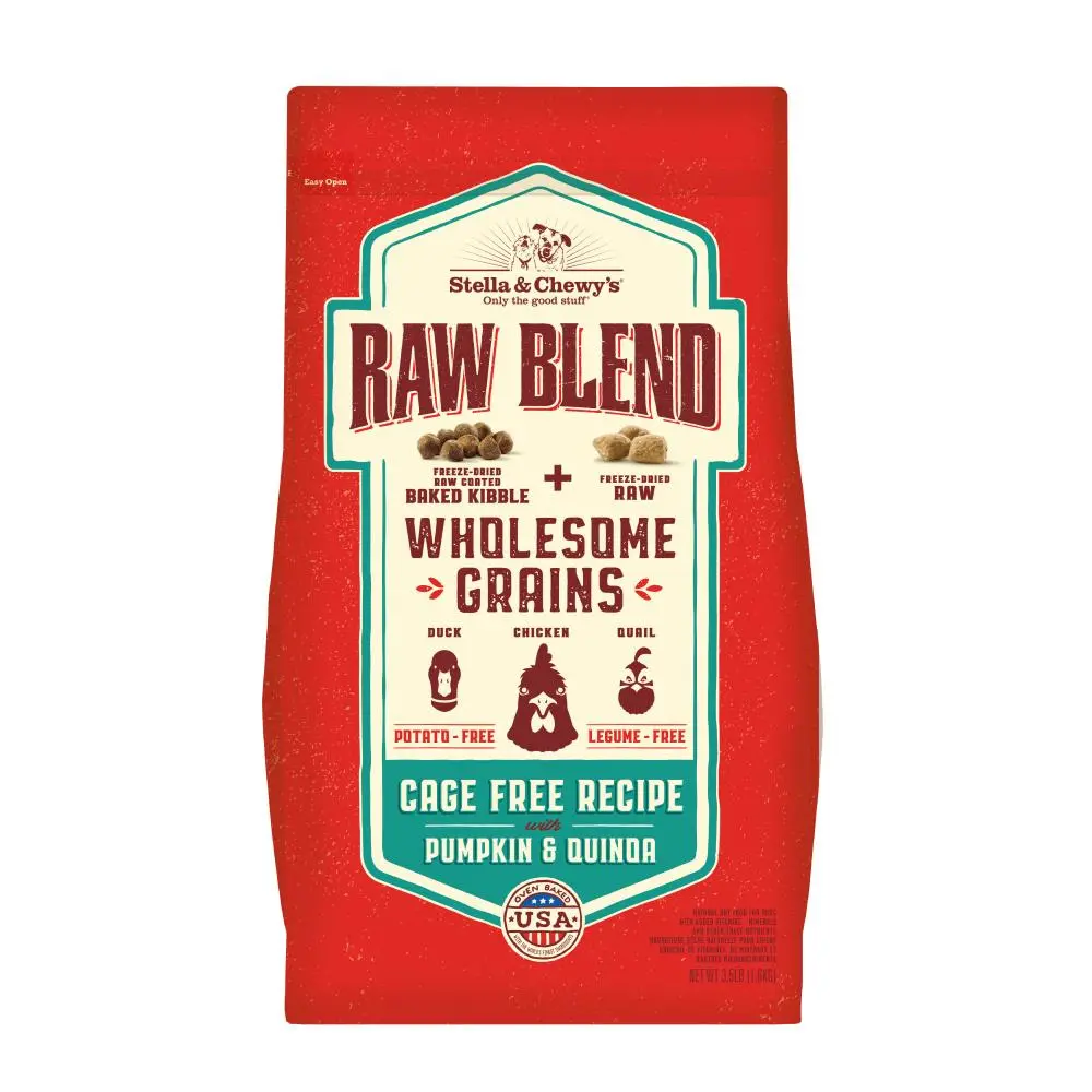 Stella & Chewy's Raw Blend Wholesome Grains Kibble Cage Free Dry Dog Food 1