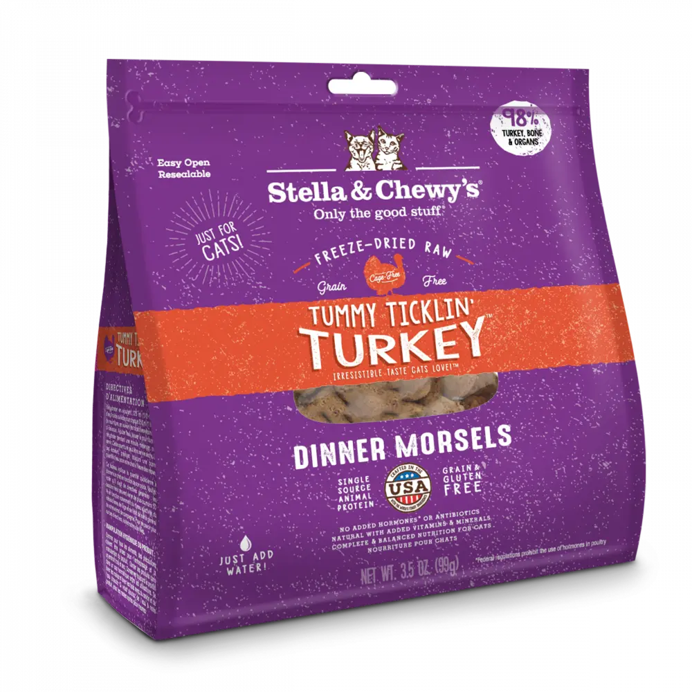 Stella & Chewy's Freeze-Dried Morsels Tummy Ticklin' Turkey Cat Food 3