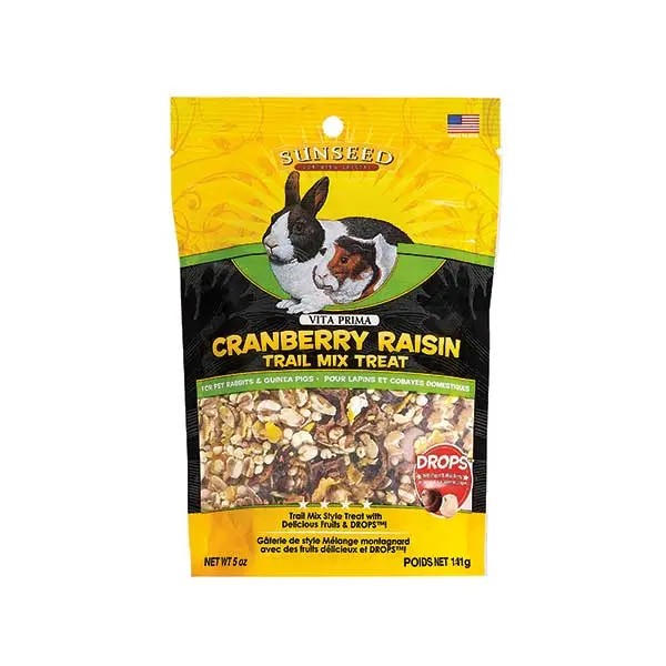 Sunseed Vita Prima Trail Mix Rabbit & Guinea Pig Treat Cranberry Raisin 1