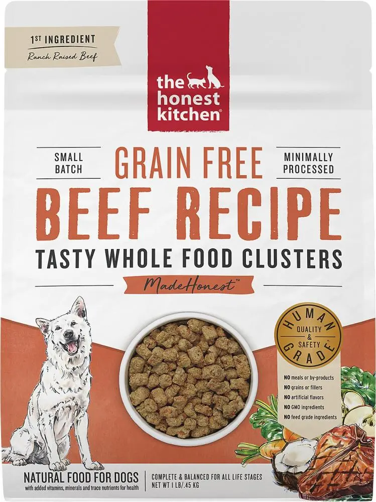 The Honest Kitchen Grain Free Beef Recipe Whole Food Clusters Dry Dog Food 1