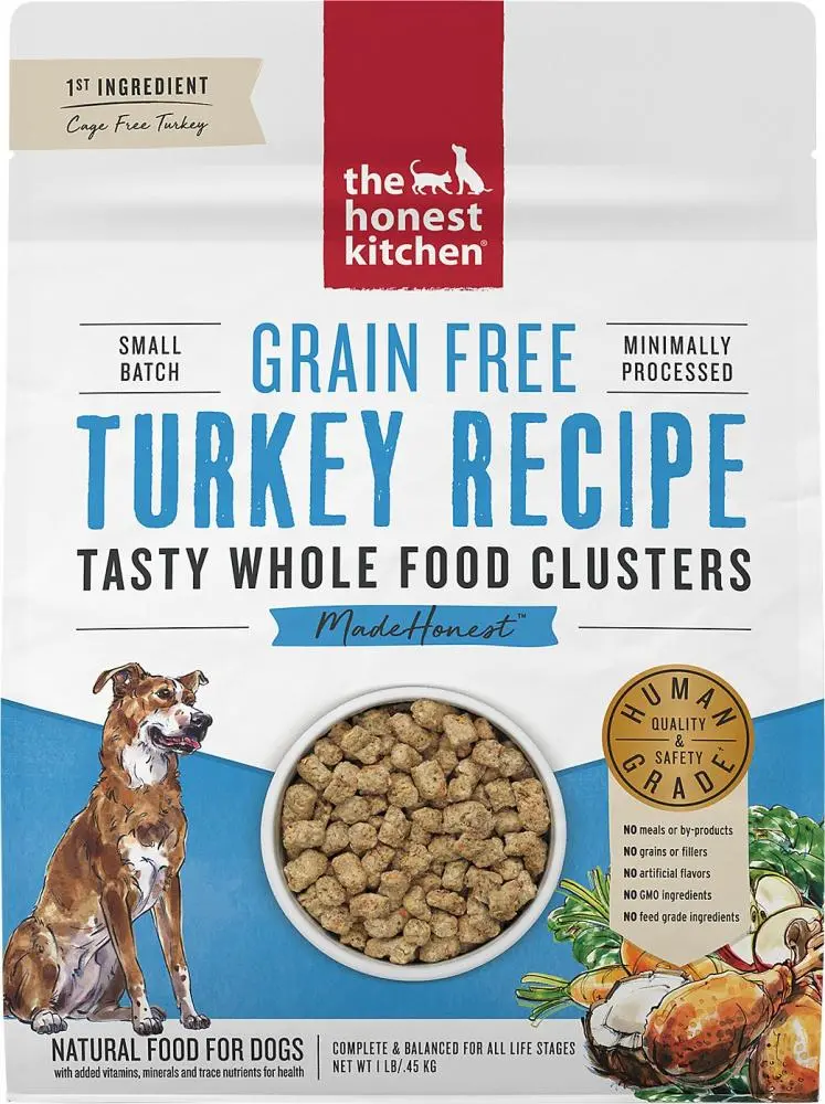 The Honest Kitchen Grain Free Turkey Recipe Whole Food Clusters Dry Dog Food 1