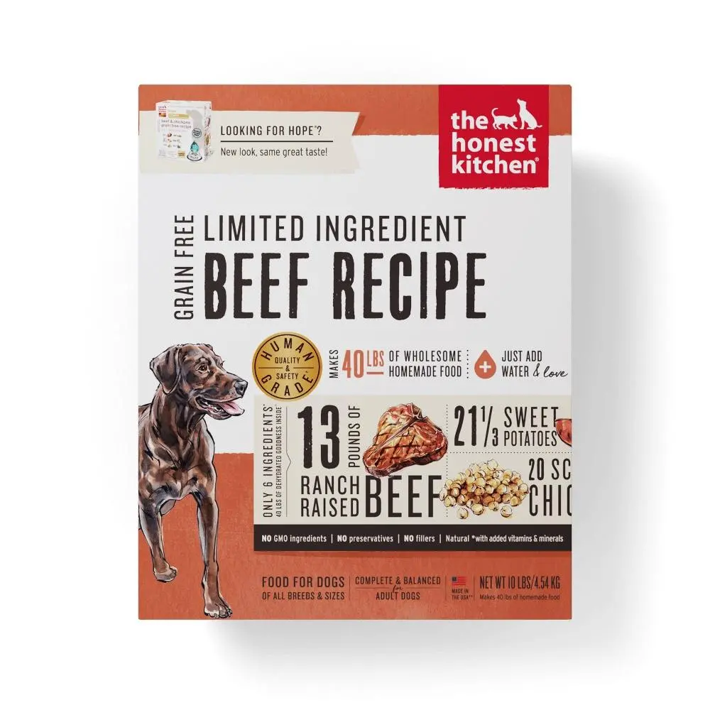 The Honest Kitchen Limited Ingredient Beef Recipe Dehydrated Dog Food 1