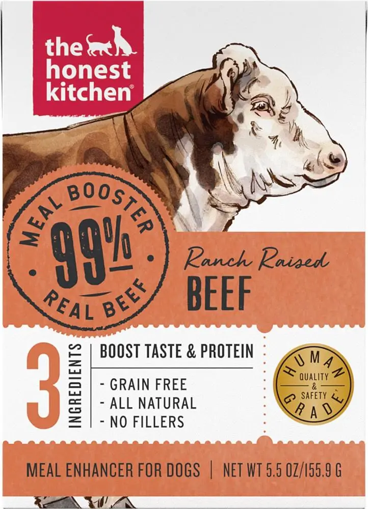 The Honest Kitchen Meal Booster 99% Beef Dog Food Topper 1