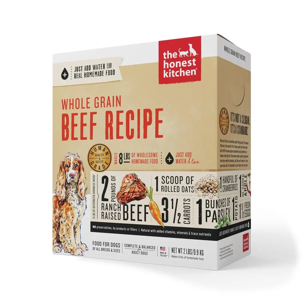 The Honest Kitchen Whole Grain Beef Recipe Dehydrated Dog Food 1