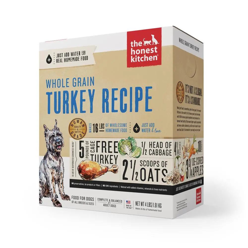 The Honest Kitchen Whole Grain Turkey Recipe Dehydrated Dog Food 1