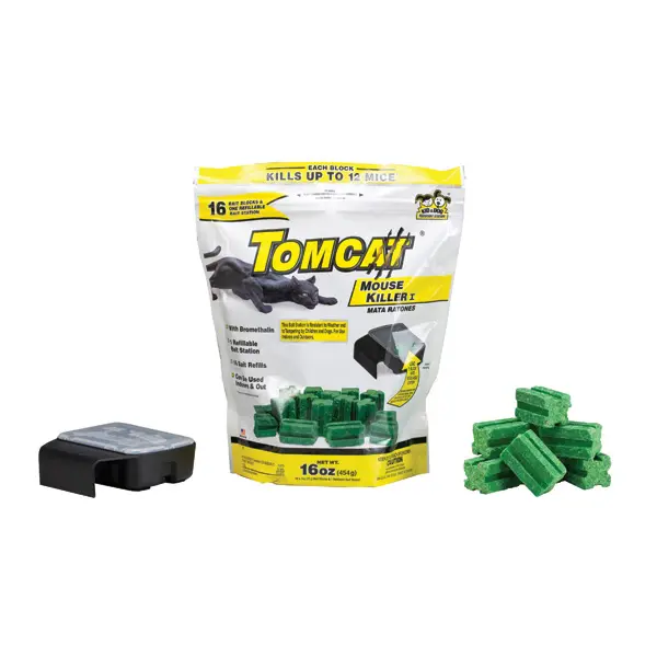 Tomcat Mouse Killer Bait Station With 16 Refills 1