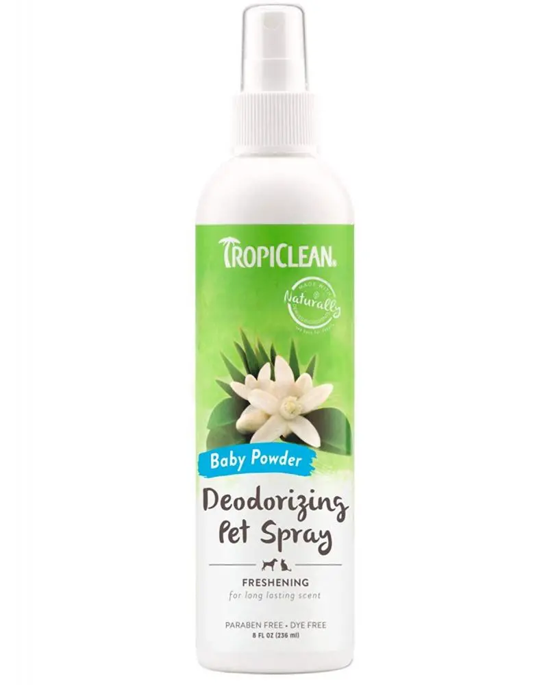 Tropiclean Baby Powder Deodorizing Spray For Pets 1