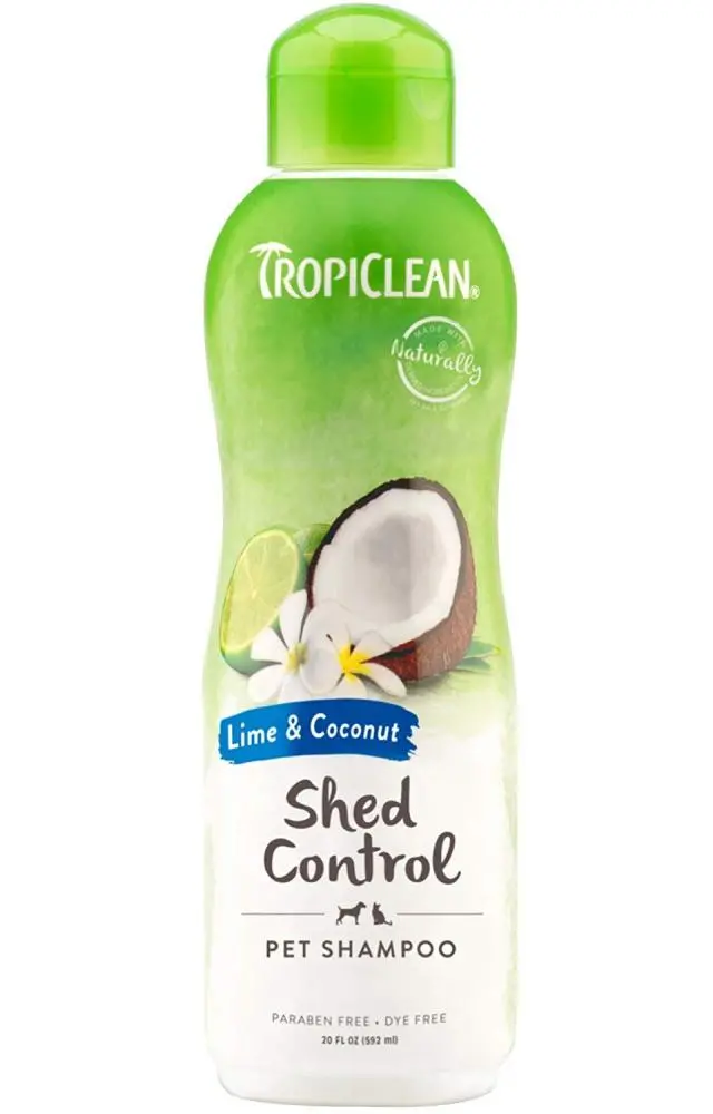 Tropiclean Lime & Coconut Shed Control Shampoo For Pets 1