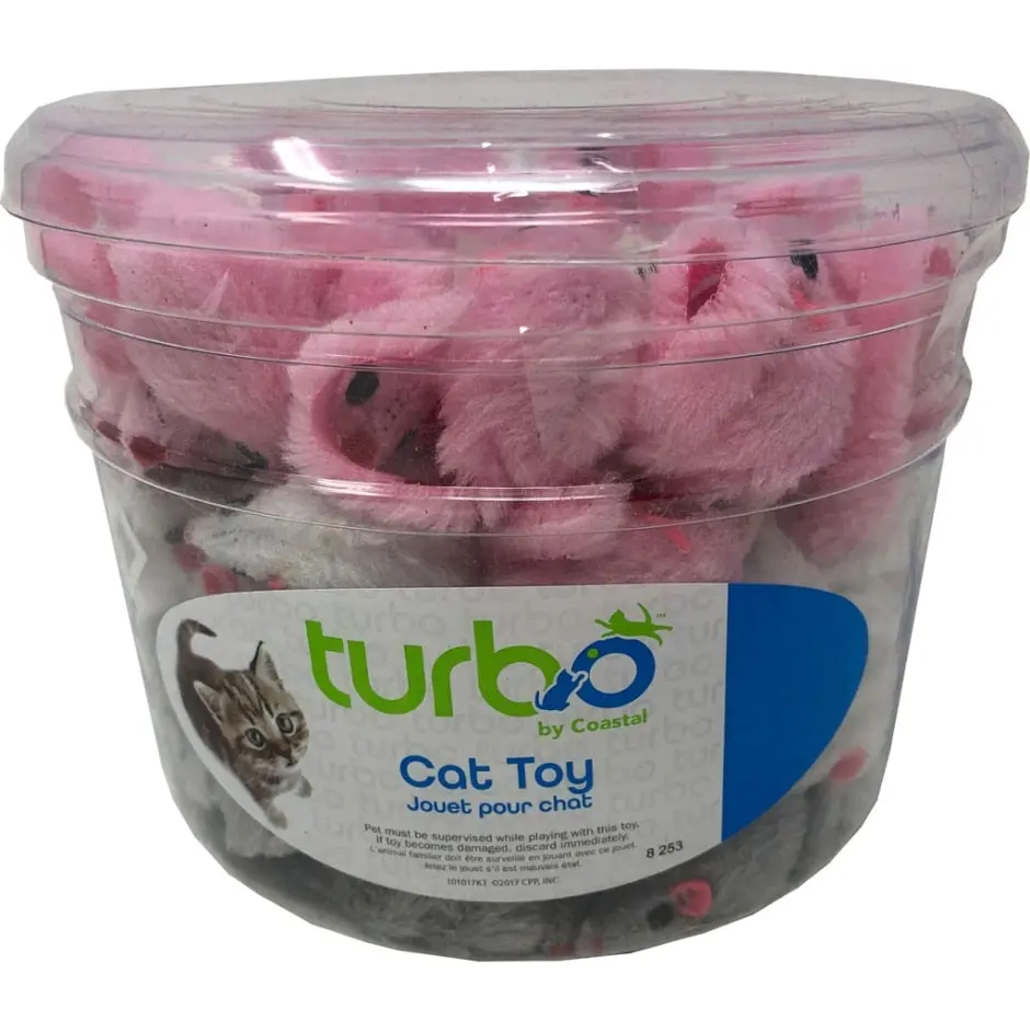 Coastal Pet Turbo Furry Mice Bulk Cat Toy 1