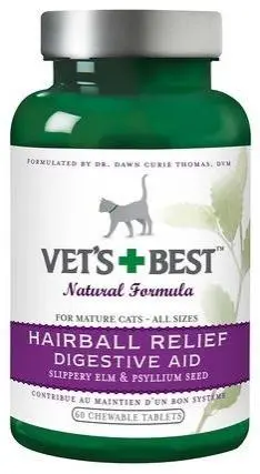 Vet's Best Hairball Relief Digestive Aid Cat Supplement 1