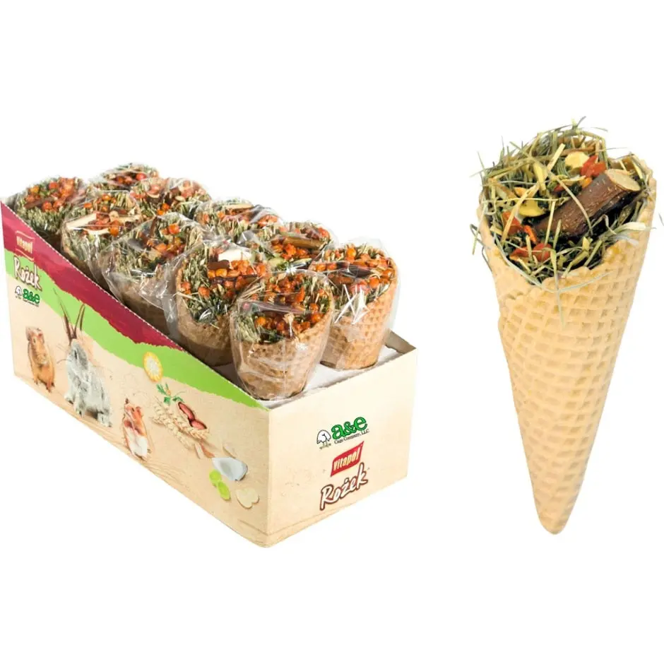 Vitapol Waffle Cone Small Animal Treat Display 1