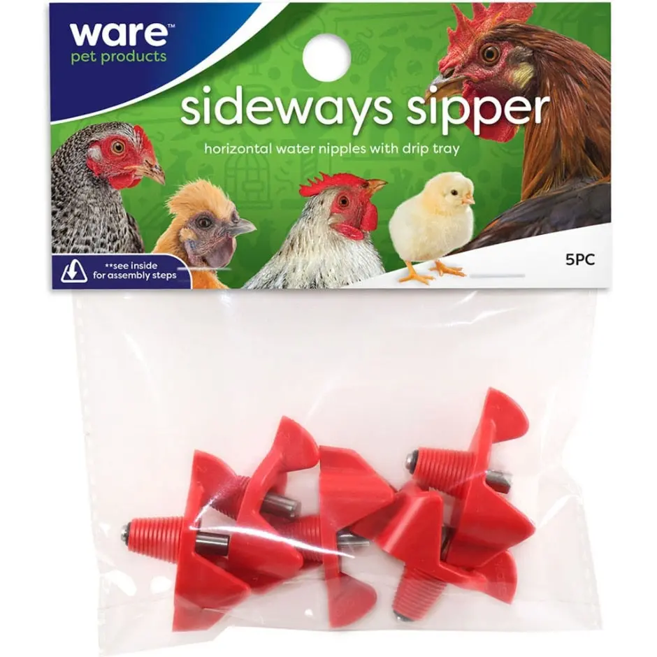 Ware Sideways Sipper Horizontal Water Nipples 1