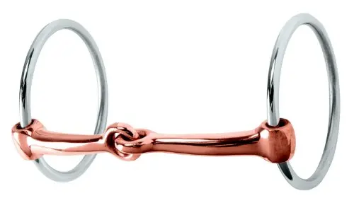 Weaver Professional Ring Snaffle Bit, 5" Copper Mouth 1