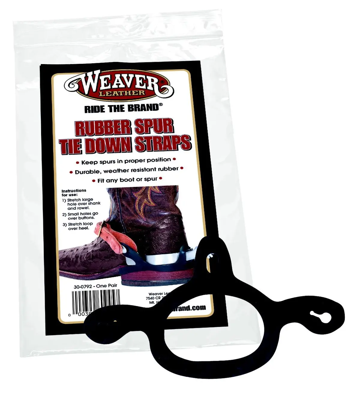 Weaver Rubber Spur Tie Down Straps 1
