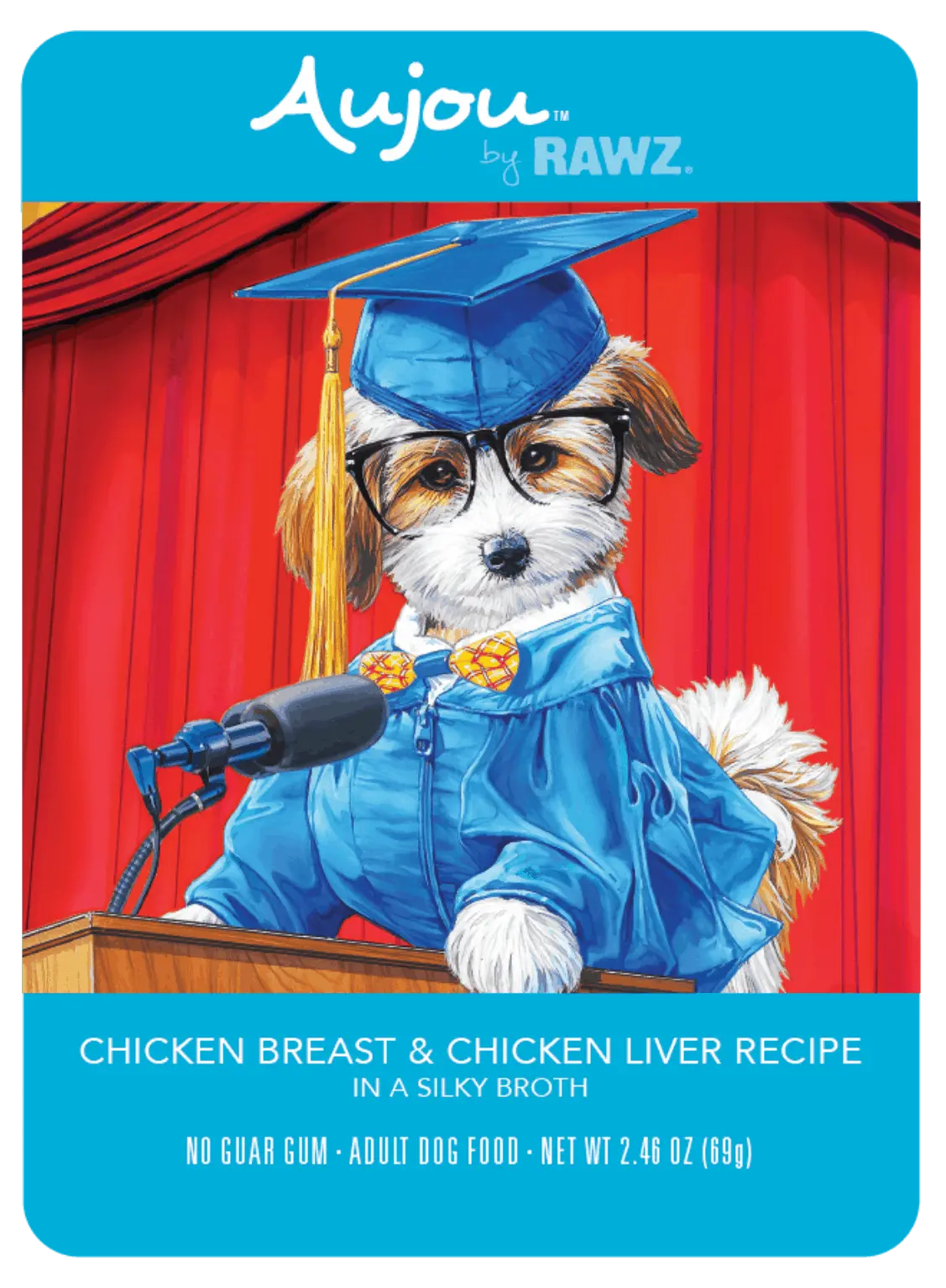 Rawz Aujou Chicken Breast & Chicken Liver Recipe Wet Dog Food 2