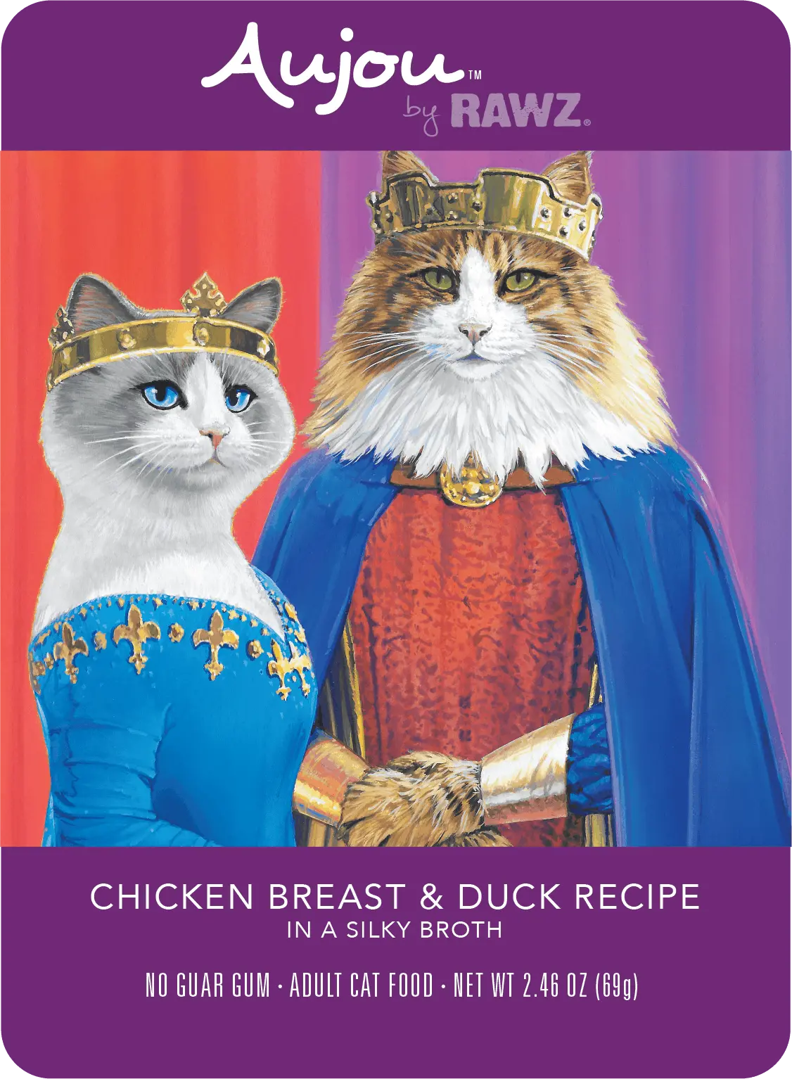 Rawz Aujou Chicken Breast & Duck Recipe Cat Wet Food 1