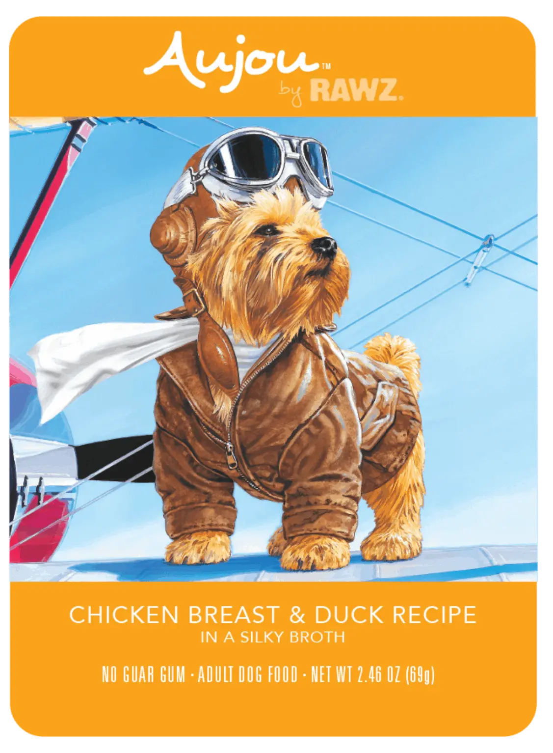 Rawz Aujou Chicken Breast & Duck Recipe Wet Dog Food 2