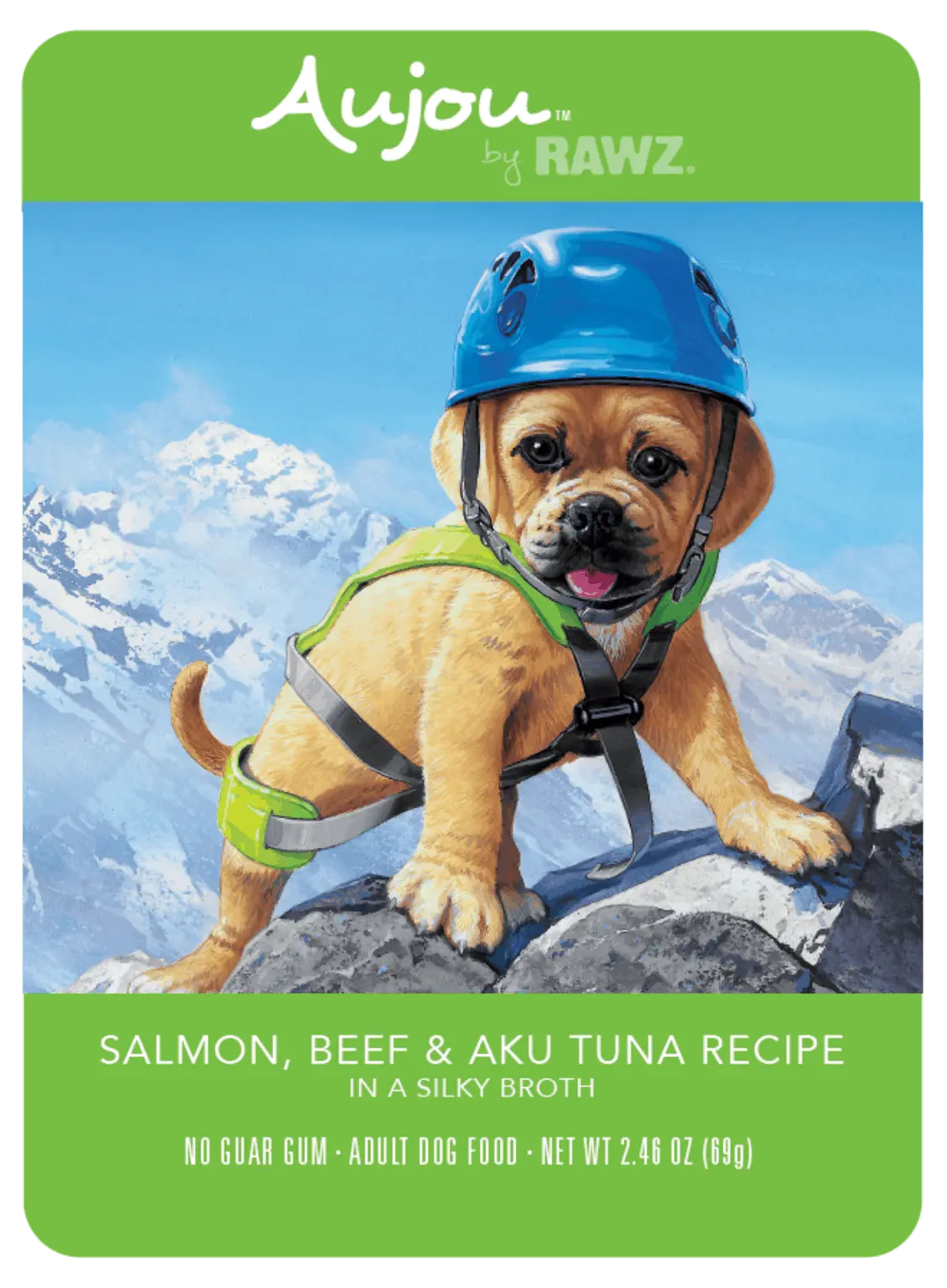 Rawz Aujou Salmon, Beef & Aku Tuna Recipe Wet Dog Food 2