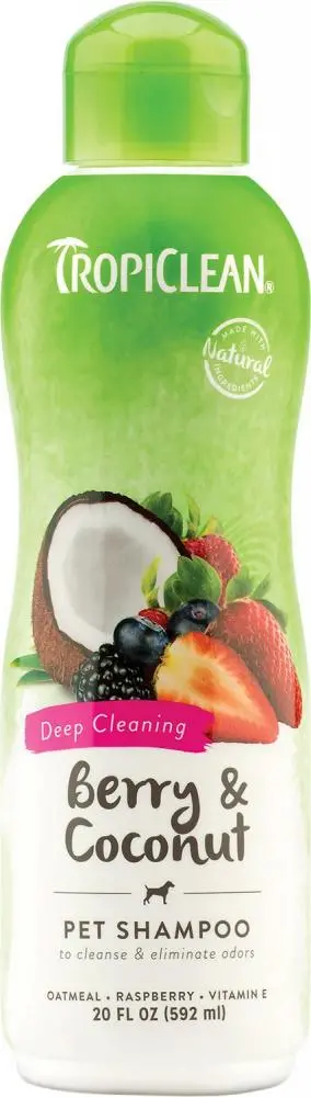Tropiclean Berry & Coconut Deep Cleansing Shampoo For Pets 1