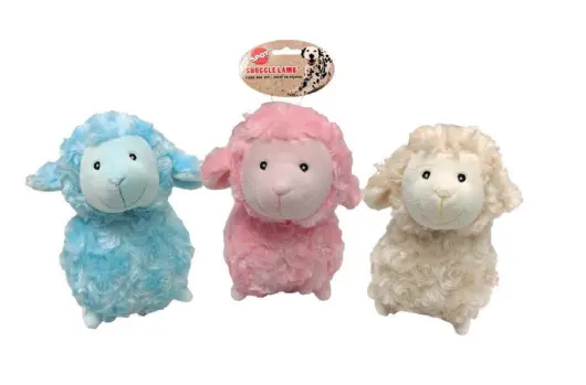 Ethical Pet Spot Pastel Snuggle Lamb Dog Toy 1