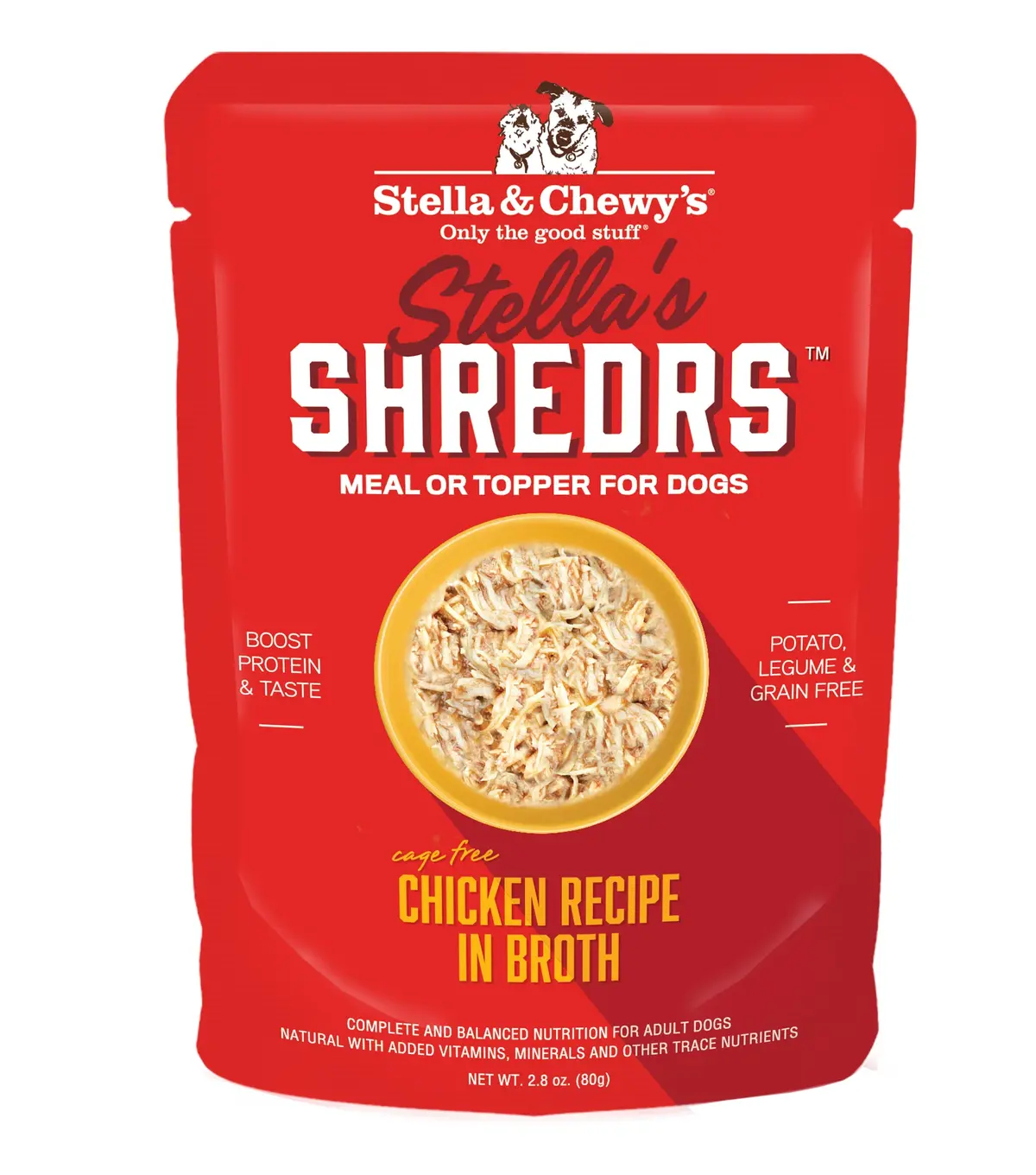Stella & Chewy's Stella’S Shredrs Cage Free Chicken Recipe In Broth 1