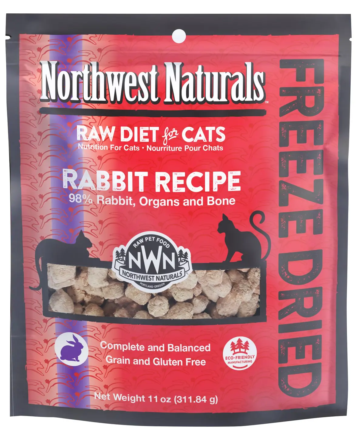 Northwest Naturals Frozen Cat Nibbles Rabbit 1
