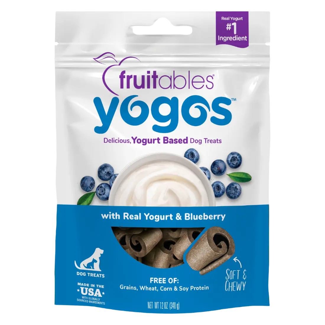 Fruitables Yogos Blueberry With Real Yogurt Dog Treats 1