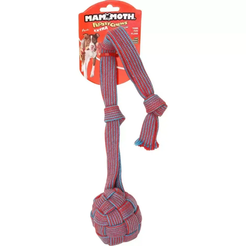 Mammoth Pet Products Extra Webbing Ball With Fling Handle 2