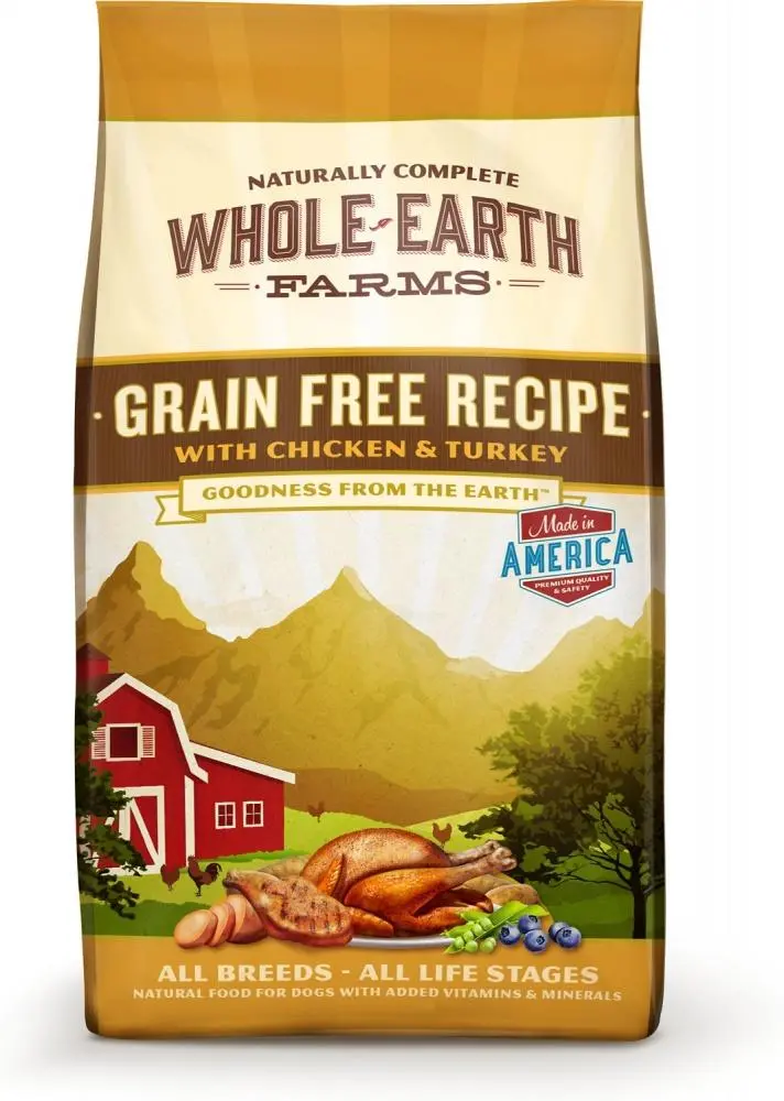 Whole Earth Farms Grain Free Recipe With Chicken And Turkey Dry Dog Food 1