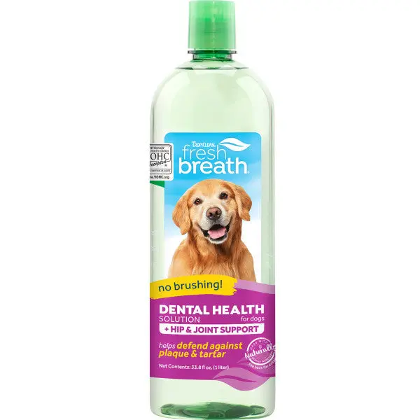 Tropiclean Fresh Breath Dental Health Solution Plus Hip & Joint For Dogs 2