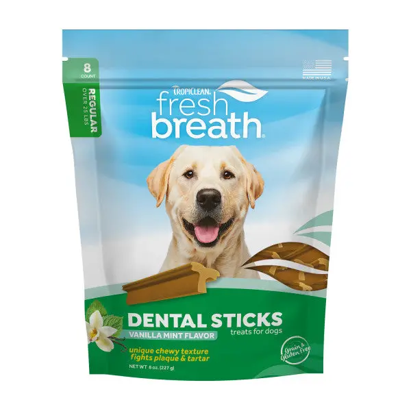 Tropiclean Fresh Breath Dental Sticks For Large Dogs 1