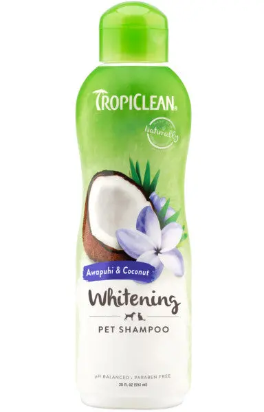 Tropiclean Awapuhi & Coconut Whitening Shampoo For Pets 1