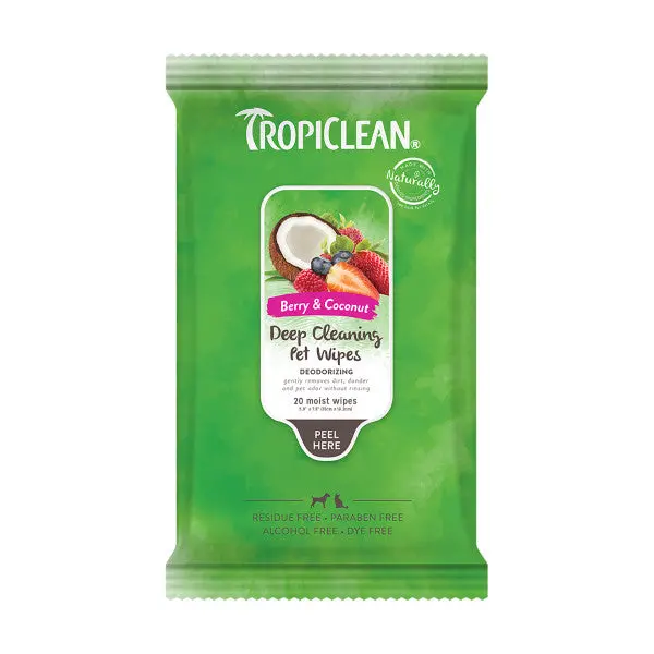 Tropiclean Deep Cleaning Pet Wipes 1