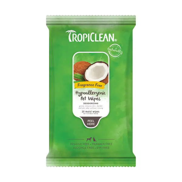 Tropiclean Hypoallergenic Cleaning Pet Wipes 1