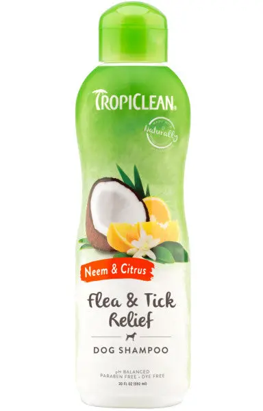 Tropiclean Neem & Citrus Flea & Tick Relief Shampoo For Dogs 1