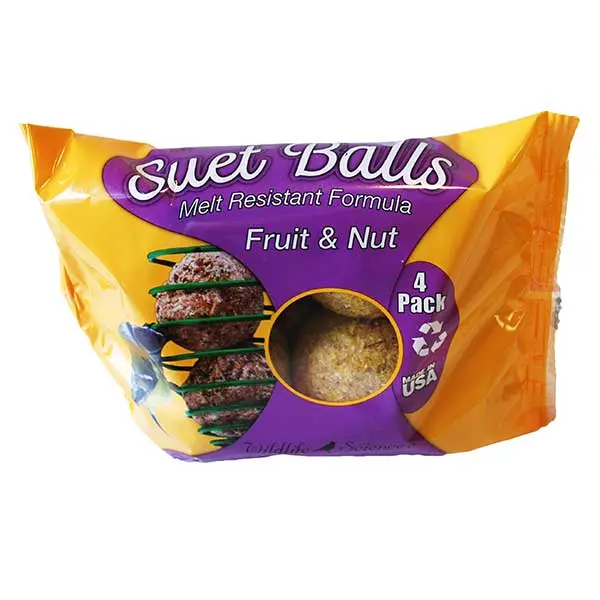 Wildlife Sciences Suet Balls Fruit & Nut 4 Pk 1