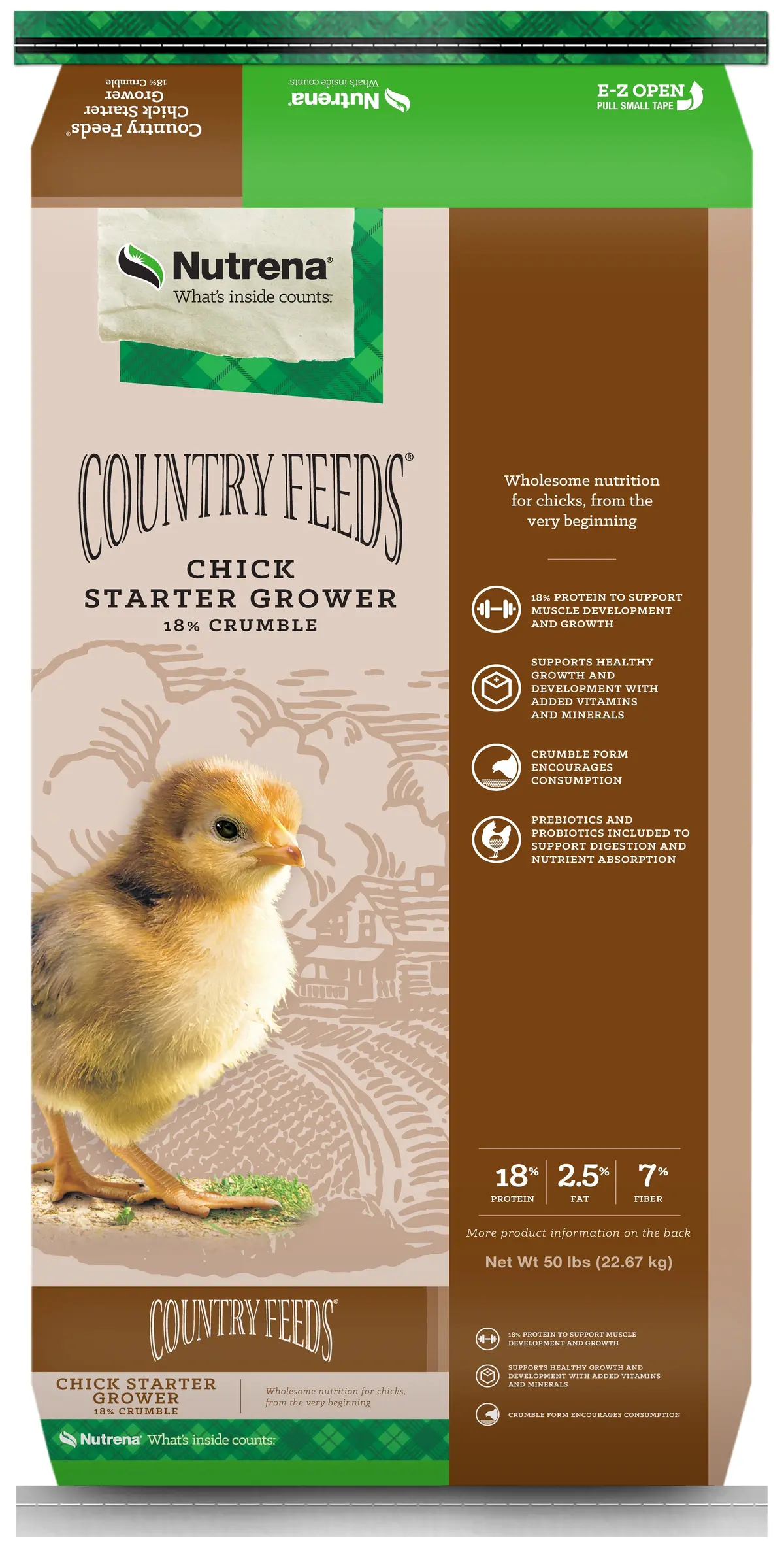 Nutrena® Country Feeds® Chick Starter Grower 18% Crumbles 1