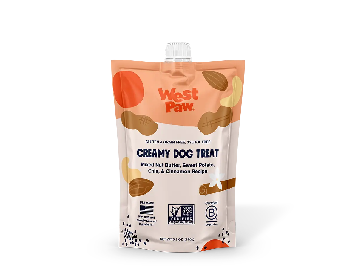 West Paw Nut Butter, Sweet Potato, Chia Seed Creamy Dog Treat 1