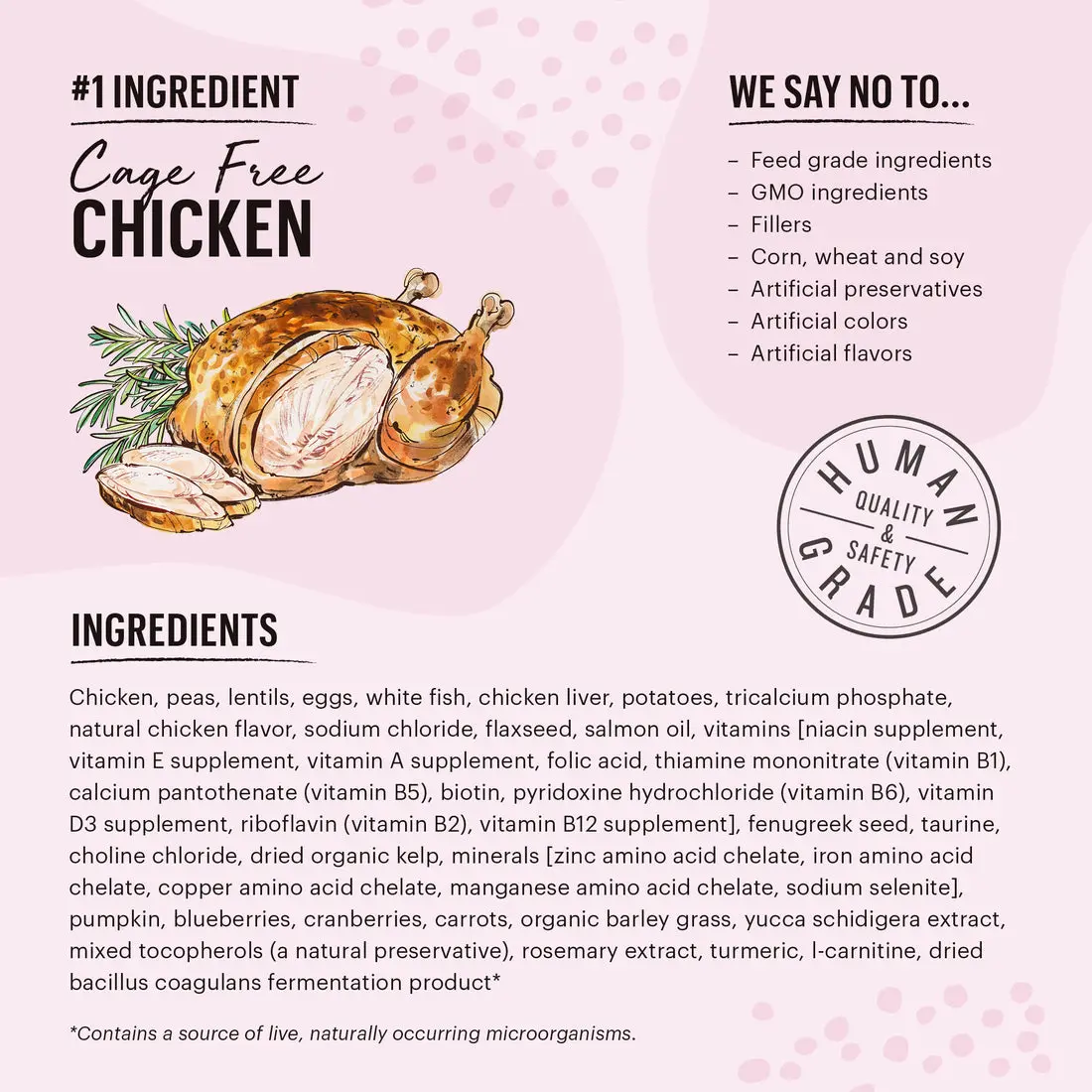 The Honest Kitchen Grain Free Chicken & Whitefish Clusters Dry Cat Food 2